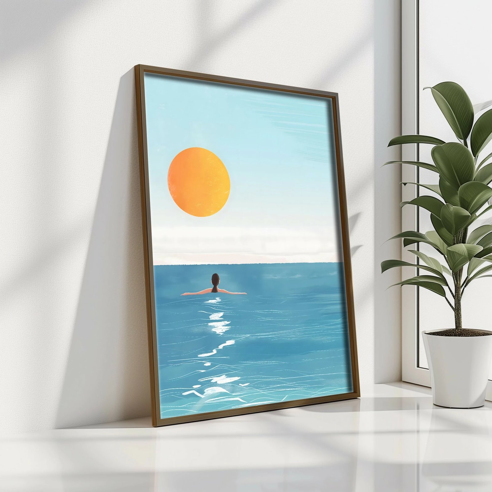 Pikturë dekorative me kornizë MDF, shumëngjyrëshe, Wallity GE103-L