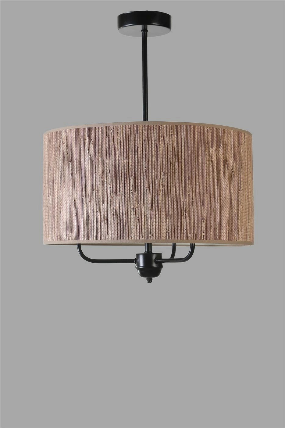 Llambë varëse Opviq, 8853-2, trup metalik, kapak bambuje, kafe & e zezë, 45x70cm