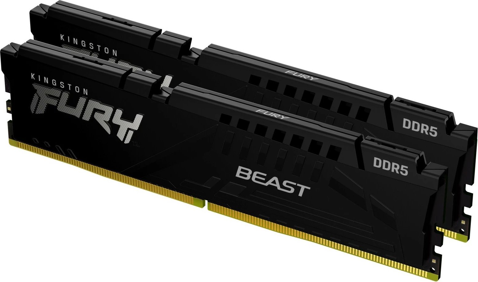 RAM Memorje Kingston Fury Beast DDR5, 32GB (2x16GB), 5200MT/s, CL40, E zezë