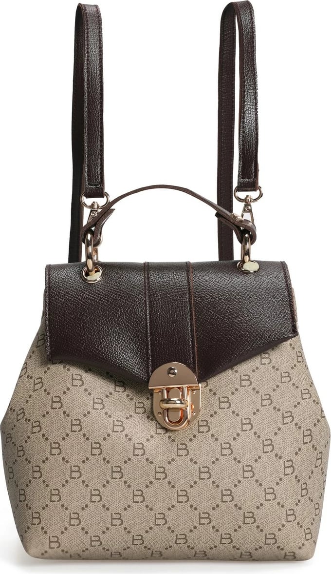 Çantë shpine Lucky Bees, krem dhe kafe, 1214 v2