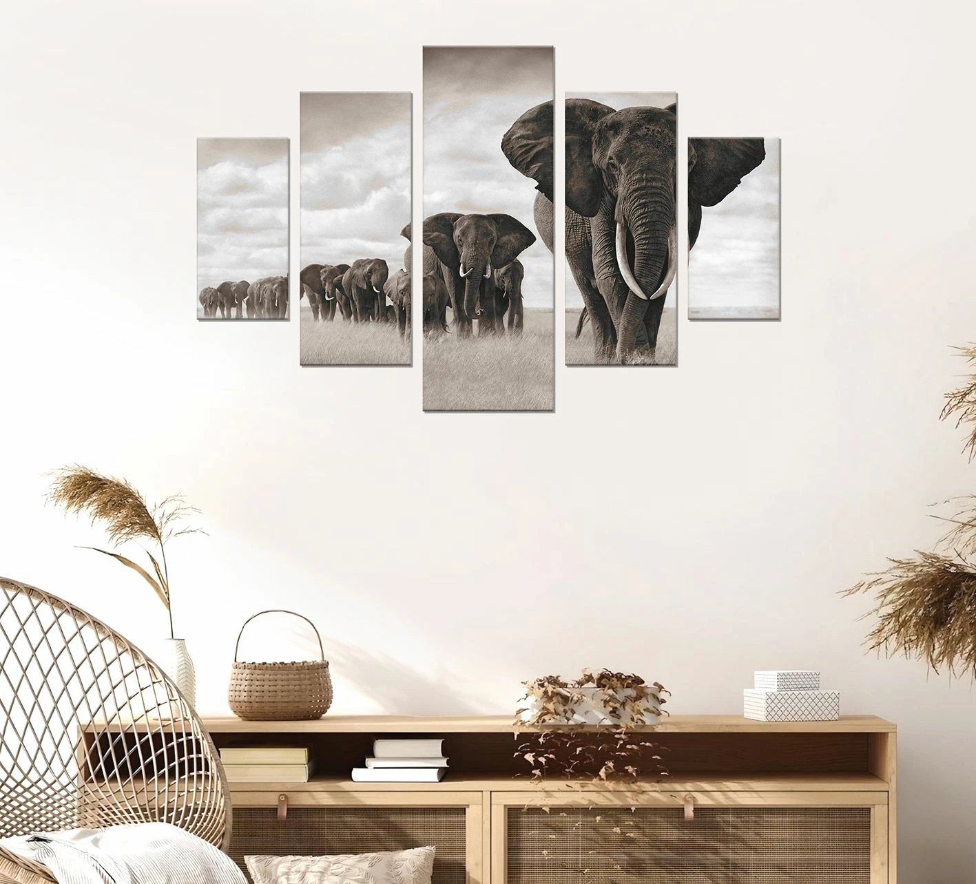 Pikturë dekorative MDF, 5 pjesë, Wallity, ST291