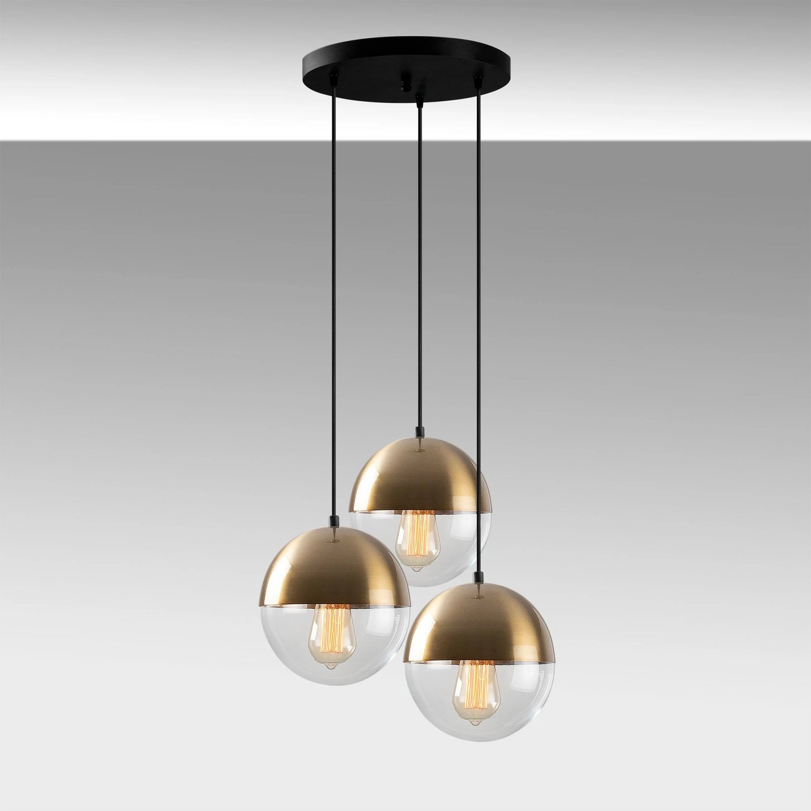 Llambë tavani Opviq Bastos, vintage, 44x44cm, lartësi 111cm