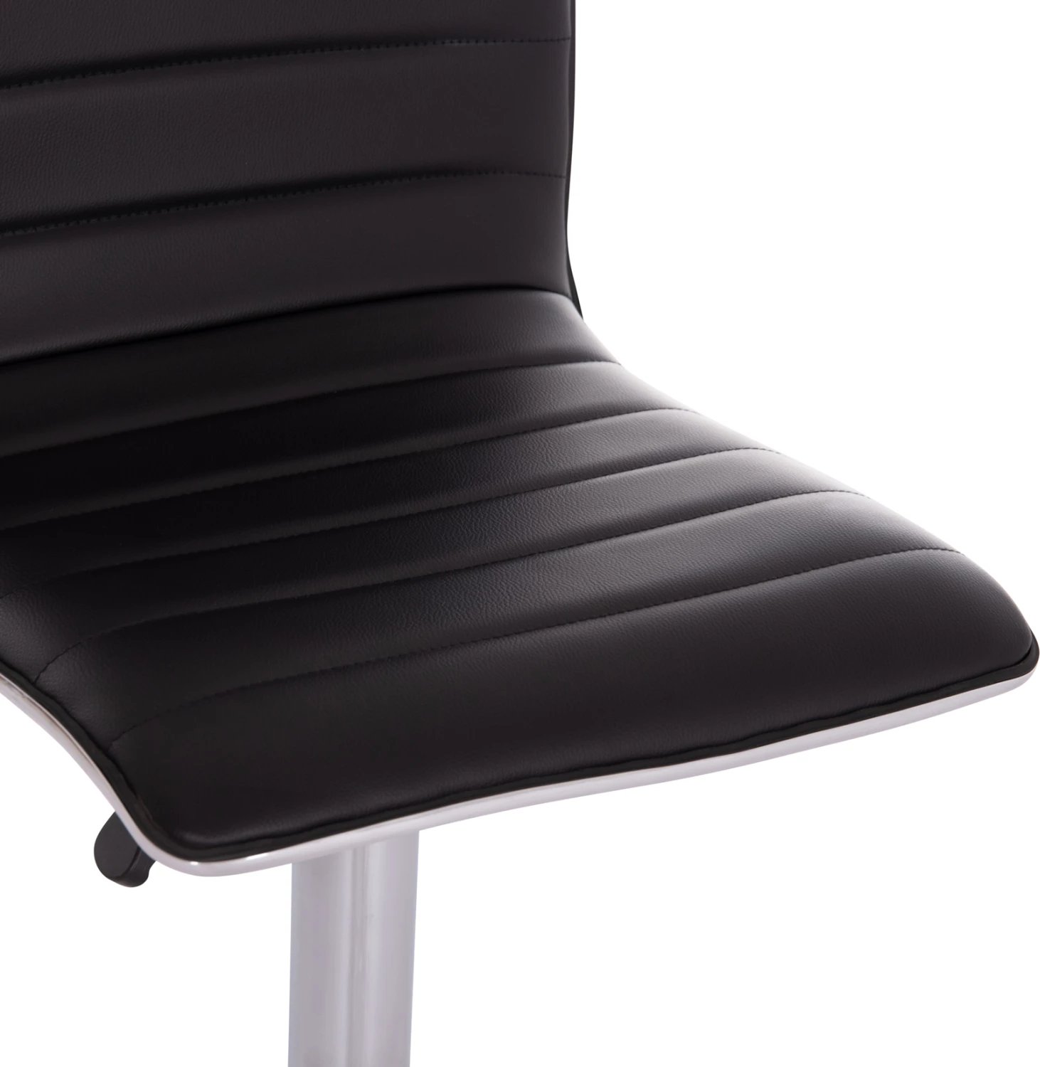 Karrige për bar rrotulluese Nexus, lëkurë PU e zezë, FH209.21, set prej 2 copash, 43x47x116cm