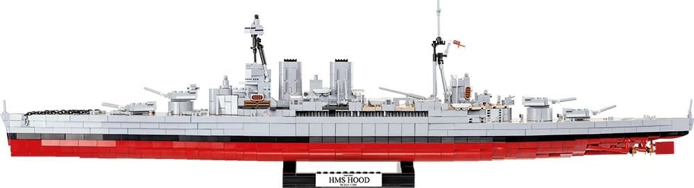 Set ndërtimi Cobi Klocki HMS Hood, 2613 pjesë, Historical Collection, model 1:300