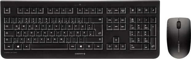 Set tastierë dhe maus Cherry DW 3000, wireless, AZERTY, e zezë