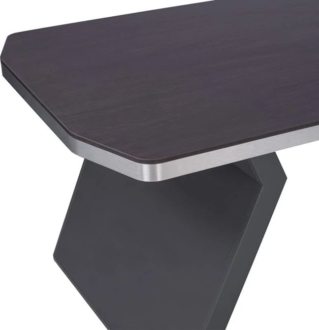 Tavolinë profesionale për zyre, kënd i djathtë, ngjyrë trëndafili, FH2084R, 220x180x76 cm