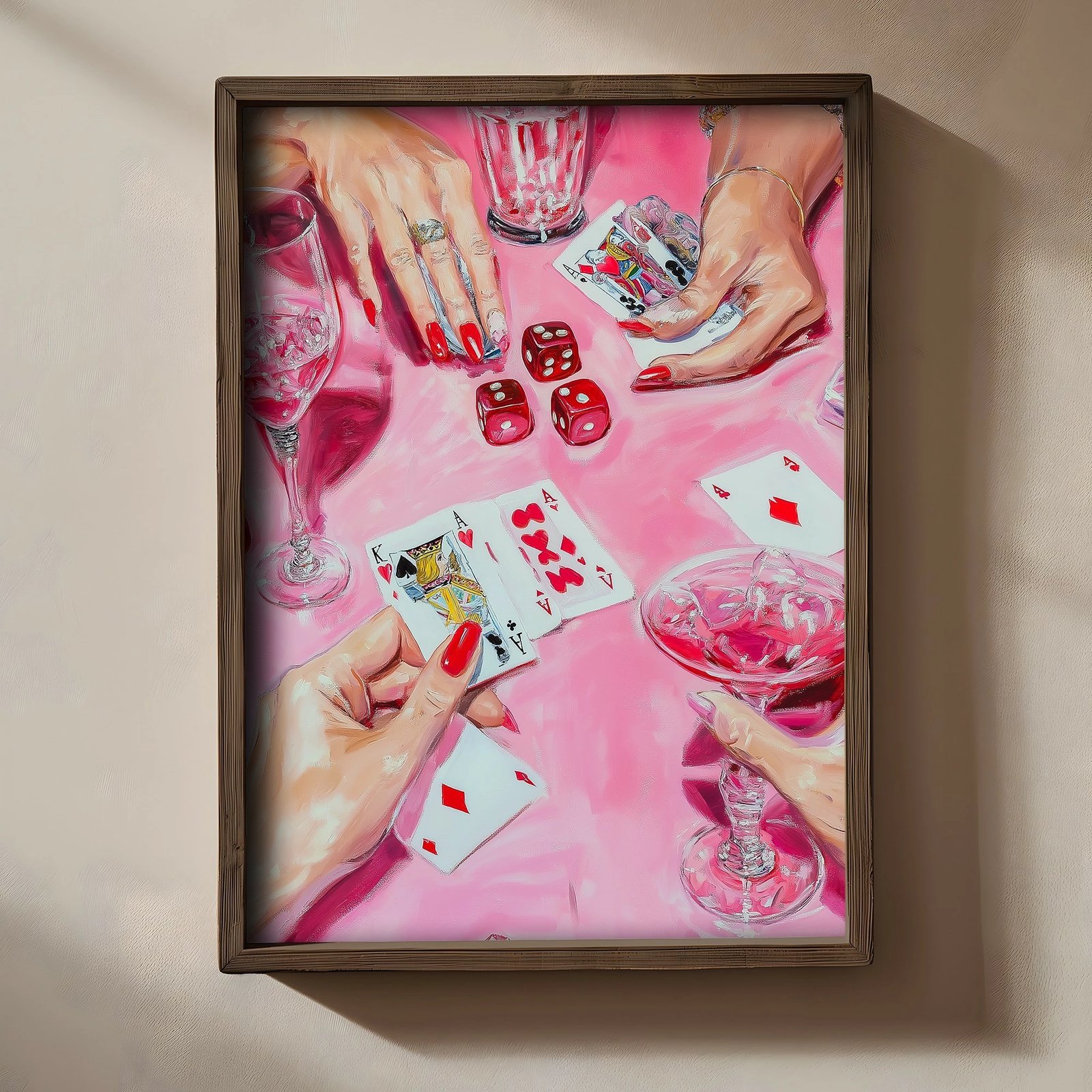 Pikturë dekorative me kornizë, MDF, shumëngjyrëshe, TUN065-XL