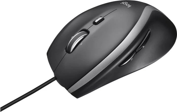 Maus, Logitech, M500s Advanced (910-005784), USB 2.0, me butona anësorë, me kabllo, e zezë