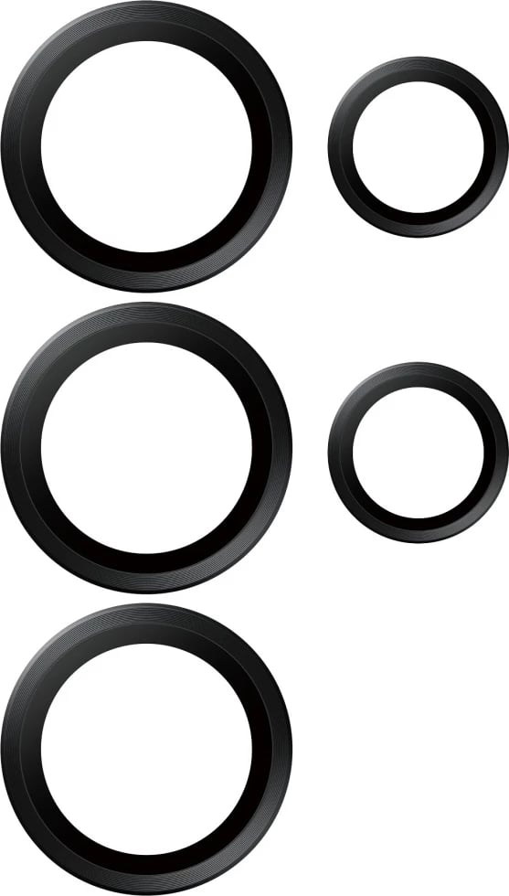 Mbrojtës xhami për lente PanzerGlass Hoops për Samsung Galaxy S25 Ultra, Zi