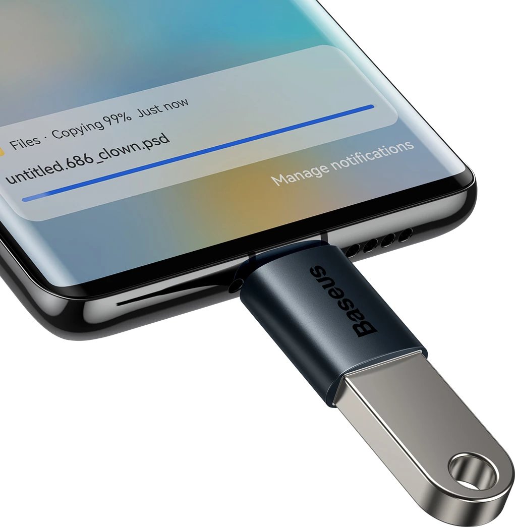 Adapter USB Type-C në USB-A 3.2 Gen 1 Baseus Ingenuity Series, Blu Adapter USB Type-C në USB-A 3.2 Gen 1 Baseus Ingenuity Series, Blu