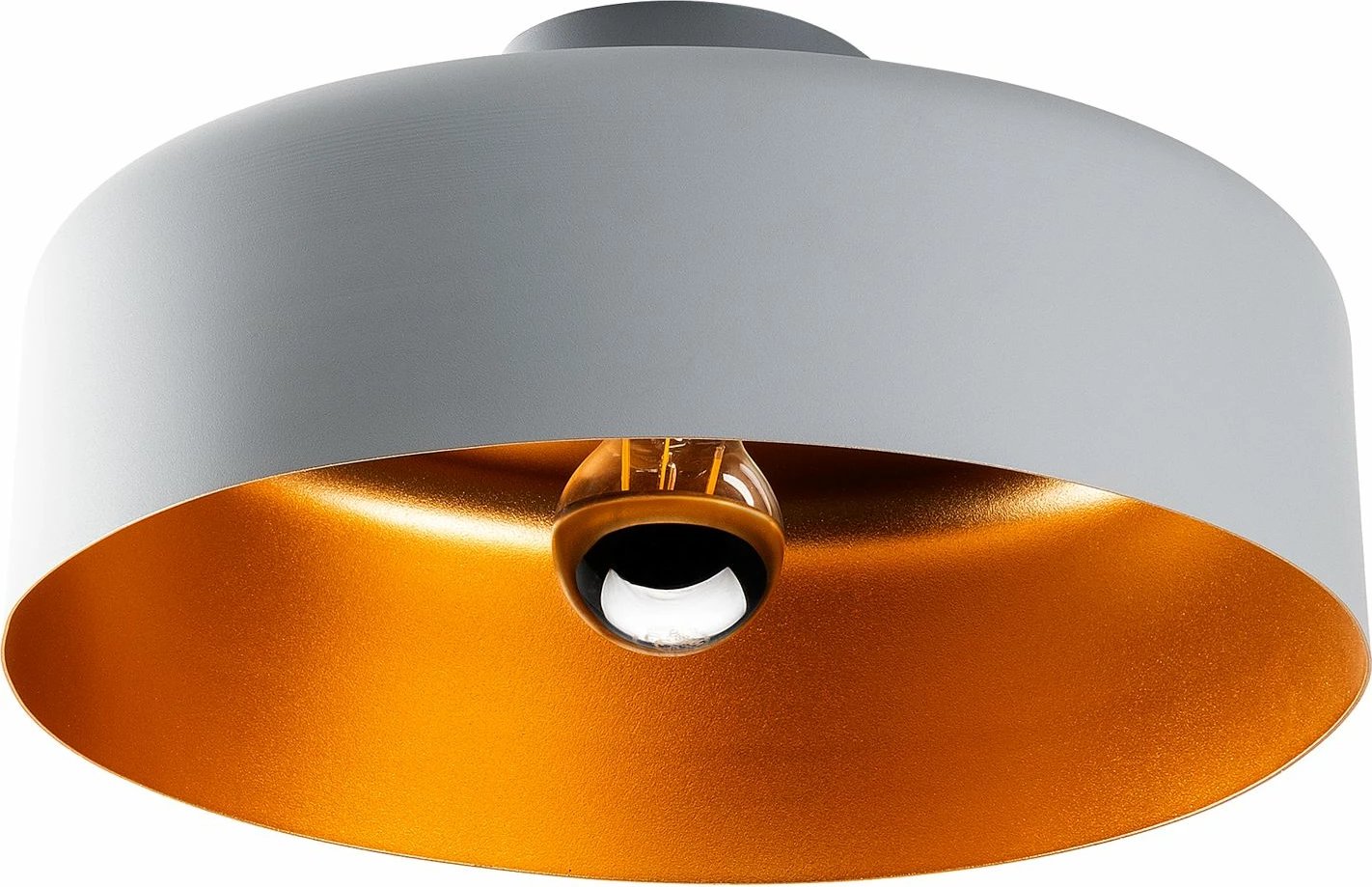 Llambë tavani Opviq, Vesta - 15076, metalike, ngjyrë gri, 35x35x18cm Llambë tavani Opviq, Vesta - 15076, metalike, ngjyrë gri, 35x35x18cm