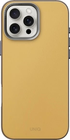 Mbështjellës UNIQ Lyden DS për iPhone 16 Pro Max 6.9", Magclick, verdhë-gri