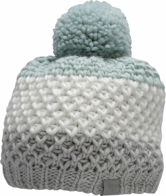 Kapelë për vajza 4F, ngjyrë jeshile