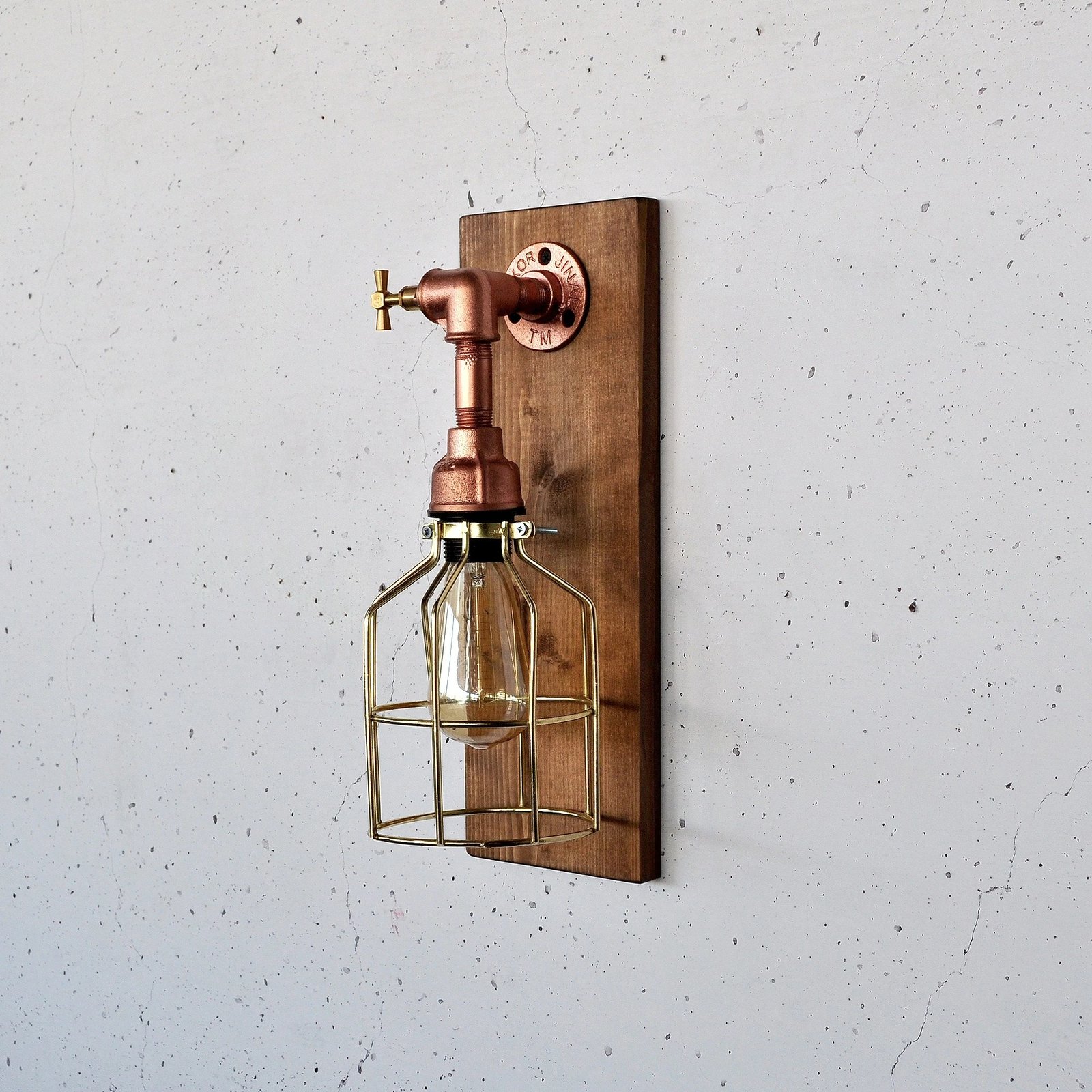 Llambë muri Opviq, dru dhe ari rozë, Pp170