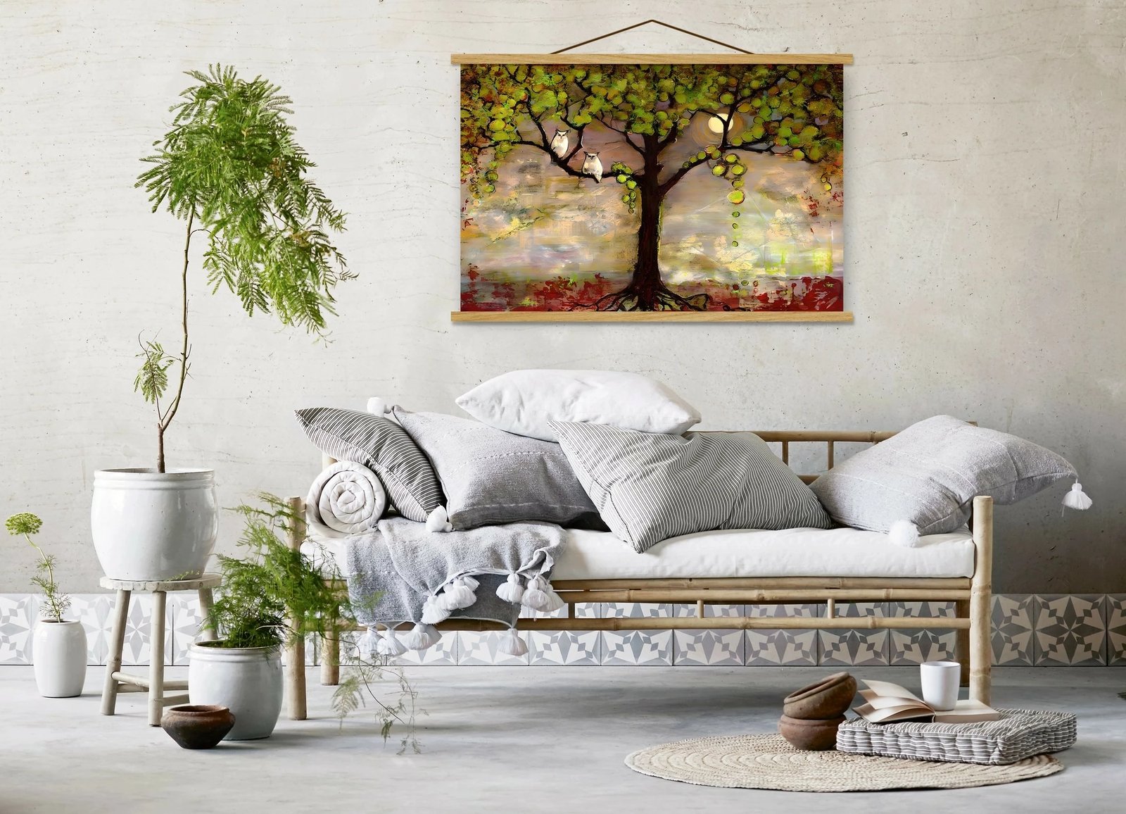 Pikturë dekorative me kornizë, shumëngjyrëshe, Wallity, MRG25, 50x70cm