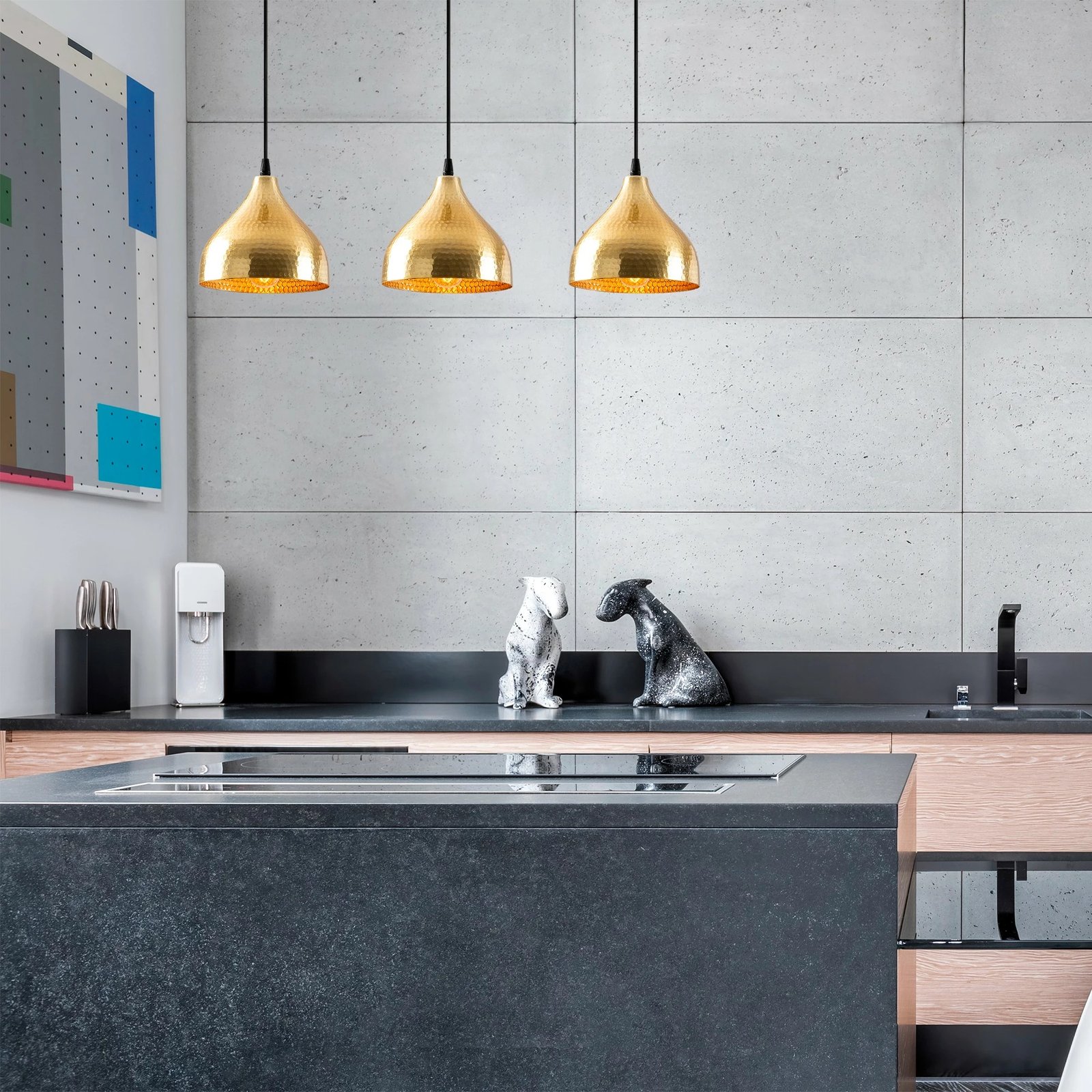 Llambë tavani Opviq, Tattoo - 6214, ngjyrë ari