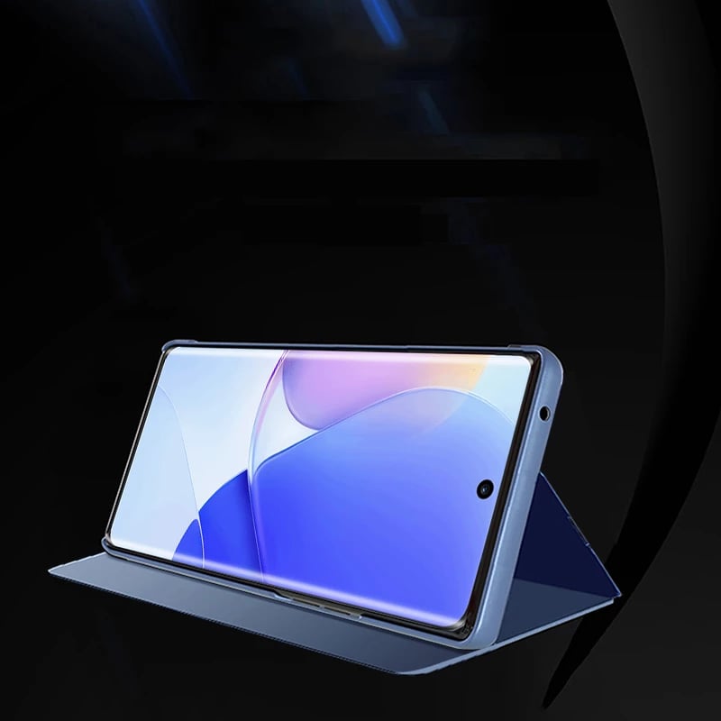 Mbështjellës Hurtel Clear View Case për Huawei nova 9, me kapak, i zi