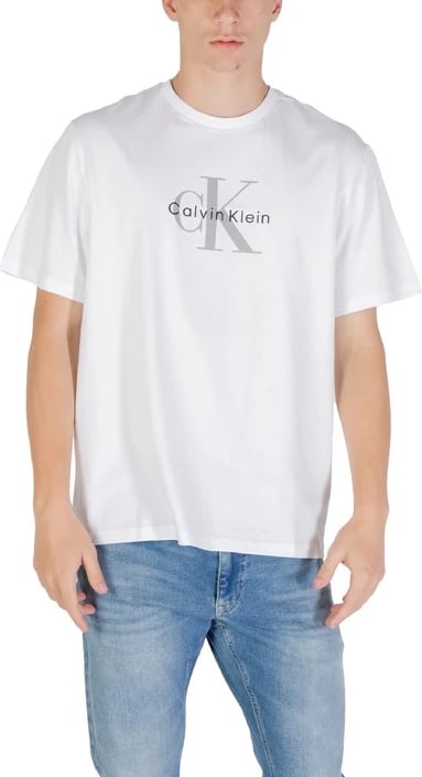 Maicë Calvin Klein Jeans për meshkuj, e bardhë