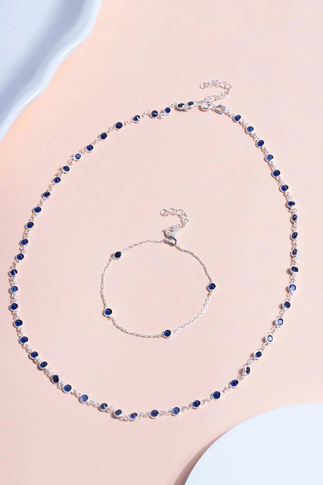 Set varëse dhe vathë argjendi Jumeon, TFNY65230, ngjyrë kaltër e errët