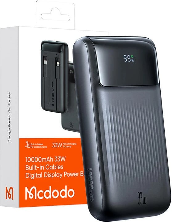 Powerbank Mcdodo MC-0231, 10000mAh, 33W, e zezë