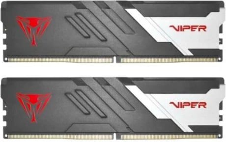RAM Memorje Patriot Viper Venom DDR5, 64GB (2x32GB), 6000MHz, CL36, me radiator, e zezë/bardhë