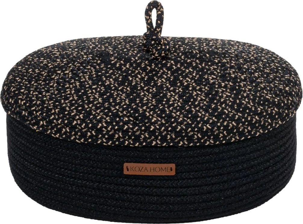 Kuti dekorative Aberto Design, e zezë, 25x15x34cm