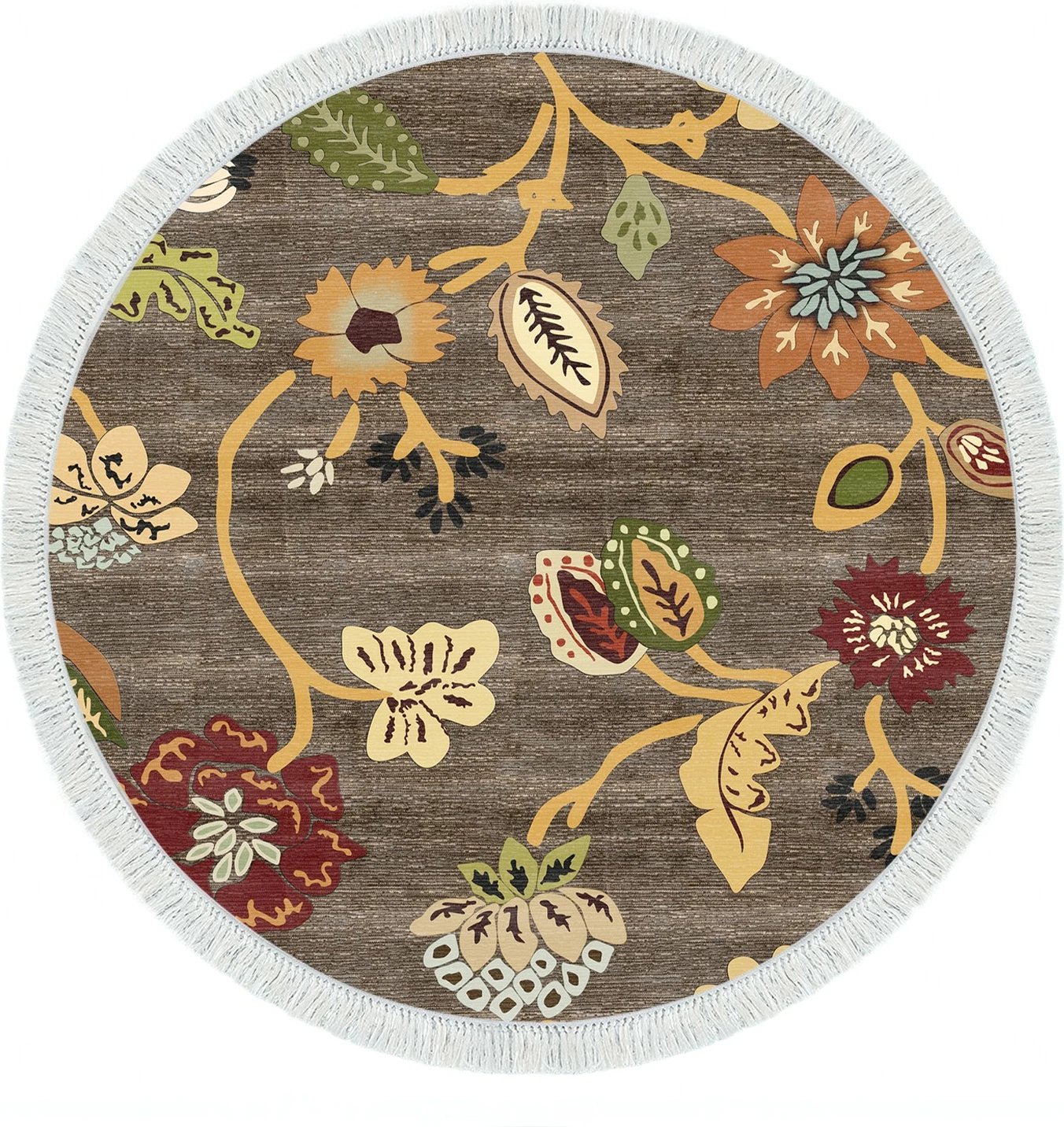 Qilim rrumbullakët, ngjyrë kafe, Conceptum Hypnose, Mu176, 90cm