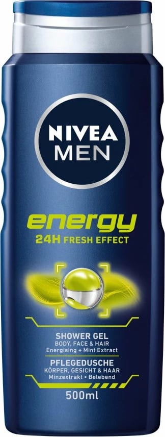 Shower gel për meshkuj Nivea Men Energy 500ml Shower gel për meshkuj Nivea Men Energy 500ml