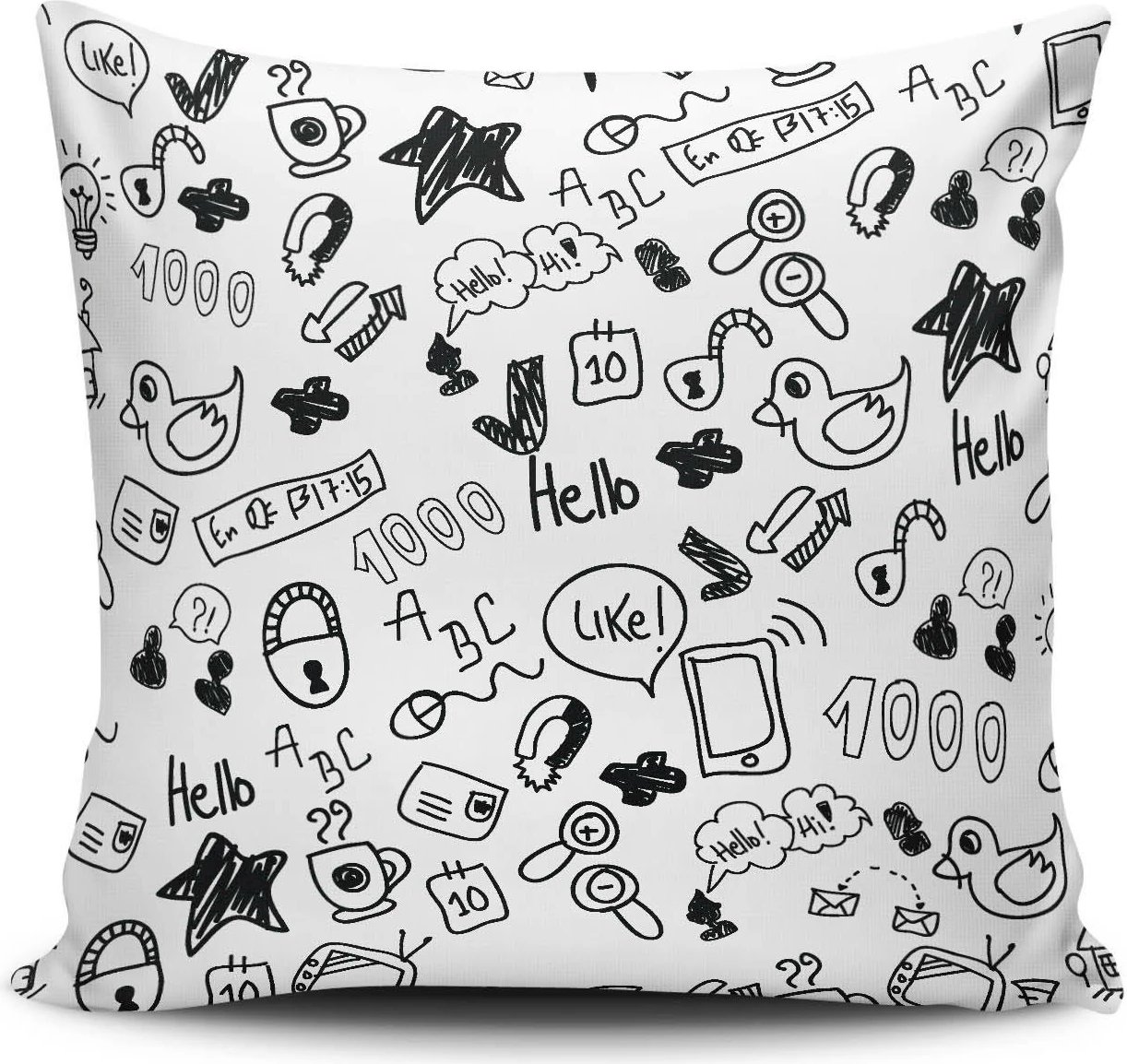 Jastëk Aberto Design, NKRLNT-179, shumëngjyrësh, 43x43cm