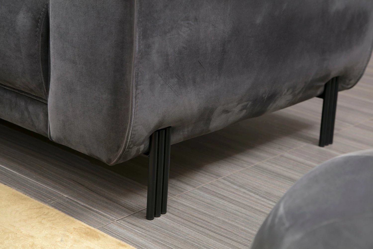 Kënd divan-krevat Atelier del Sofa, këndi majtas, anthracite