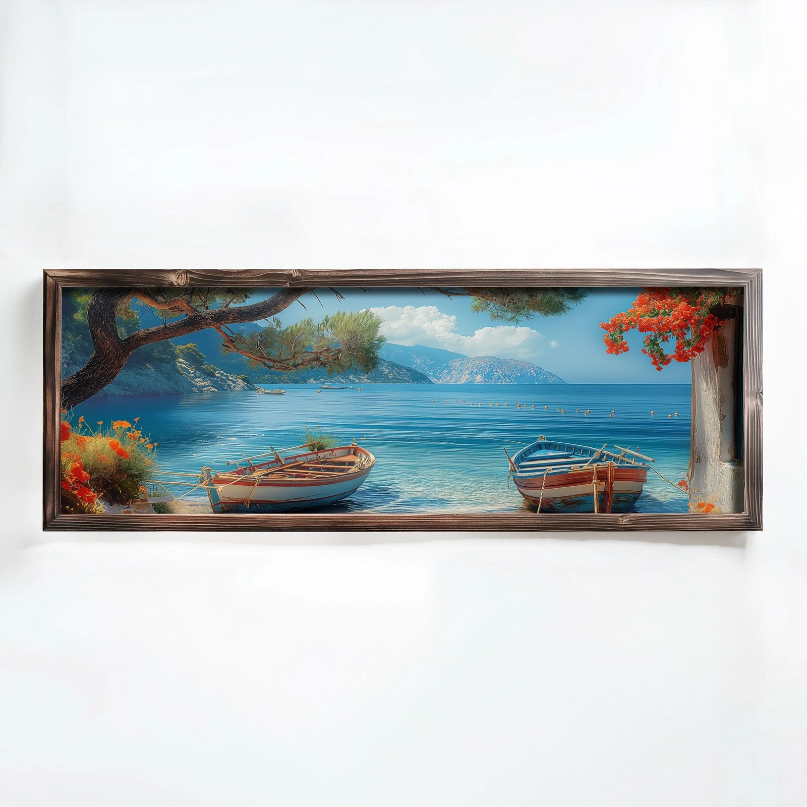 Pikturë dekorative me kornizë MDF, shumëngjyrëshe, Wallity EMR043