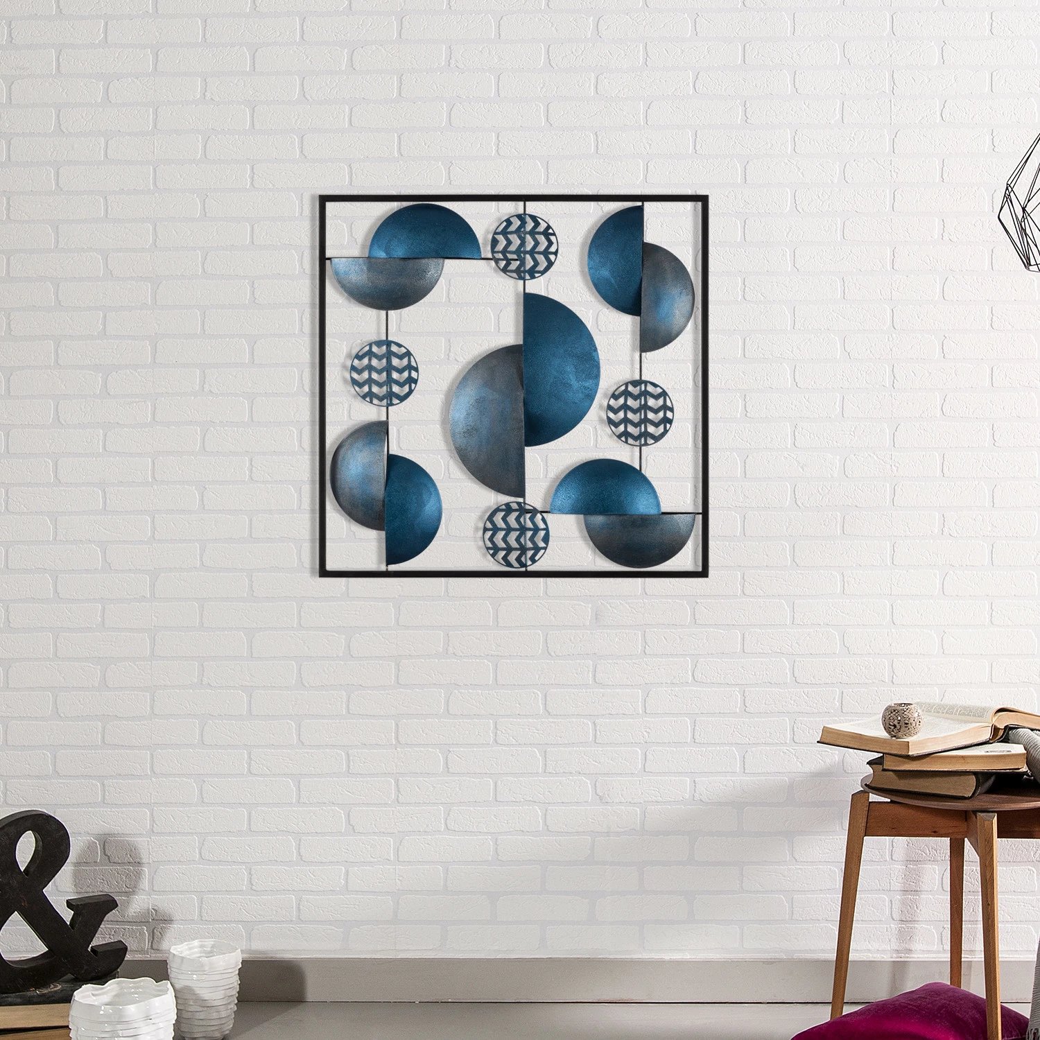 Aksesor dekorativ metalik për mur Wallity, Aurora, CH101-5