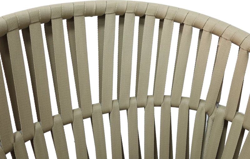 Karrige e jashtme Frama, alumini-pe, ngjyrë kafe, jastëk, 57x60x78cm