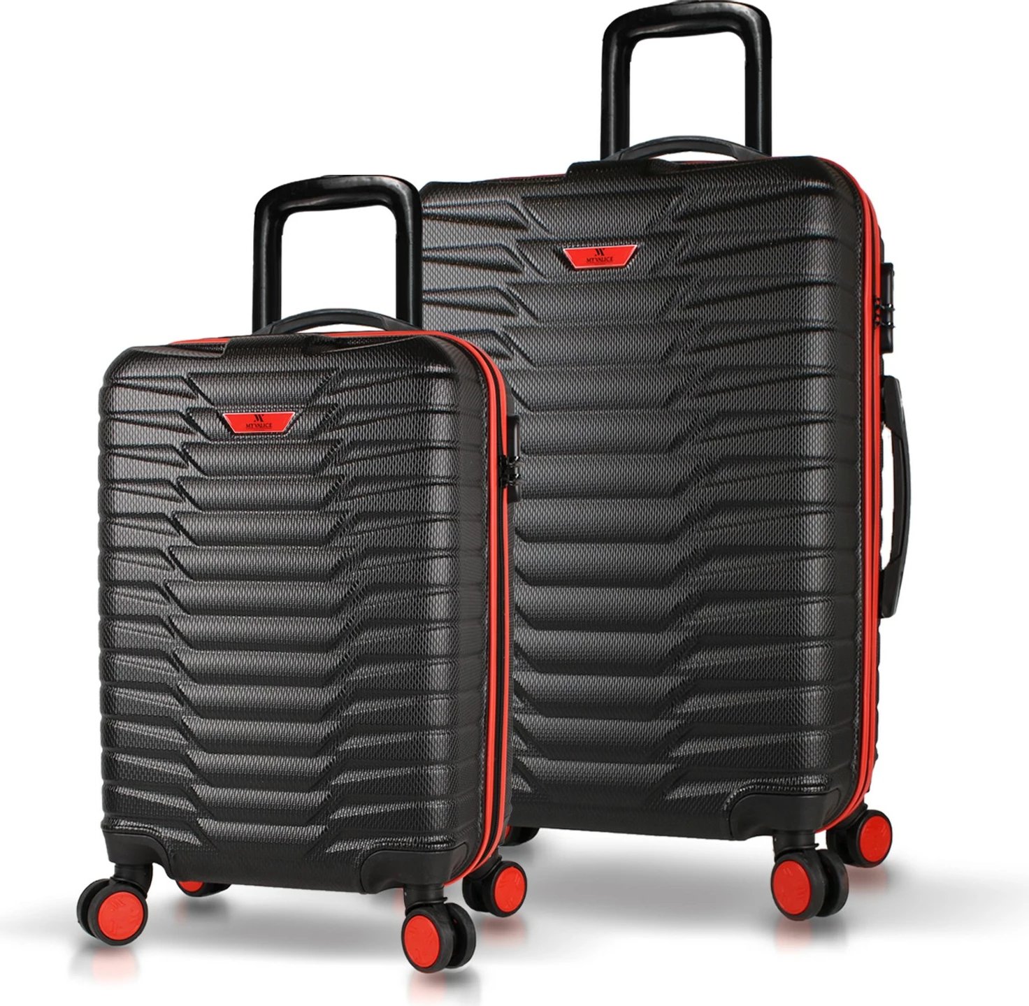 Set valixhesh (2 copë), Zoozie Bags, 5622, ngjyrë e zezë