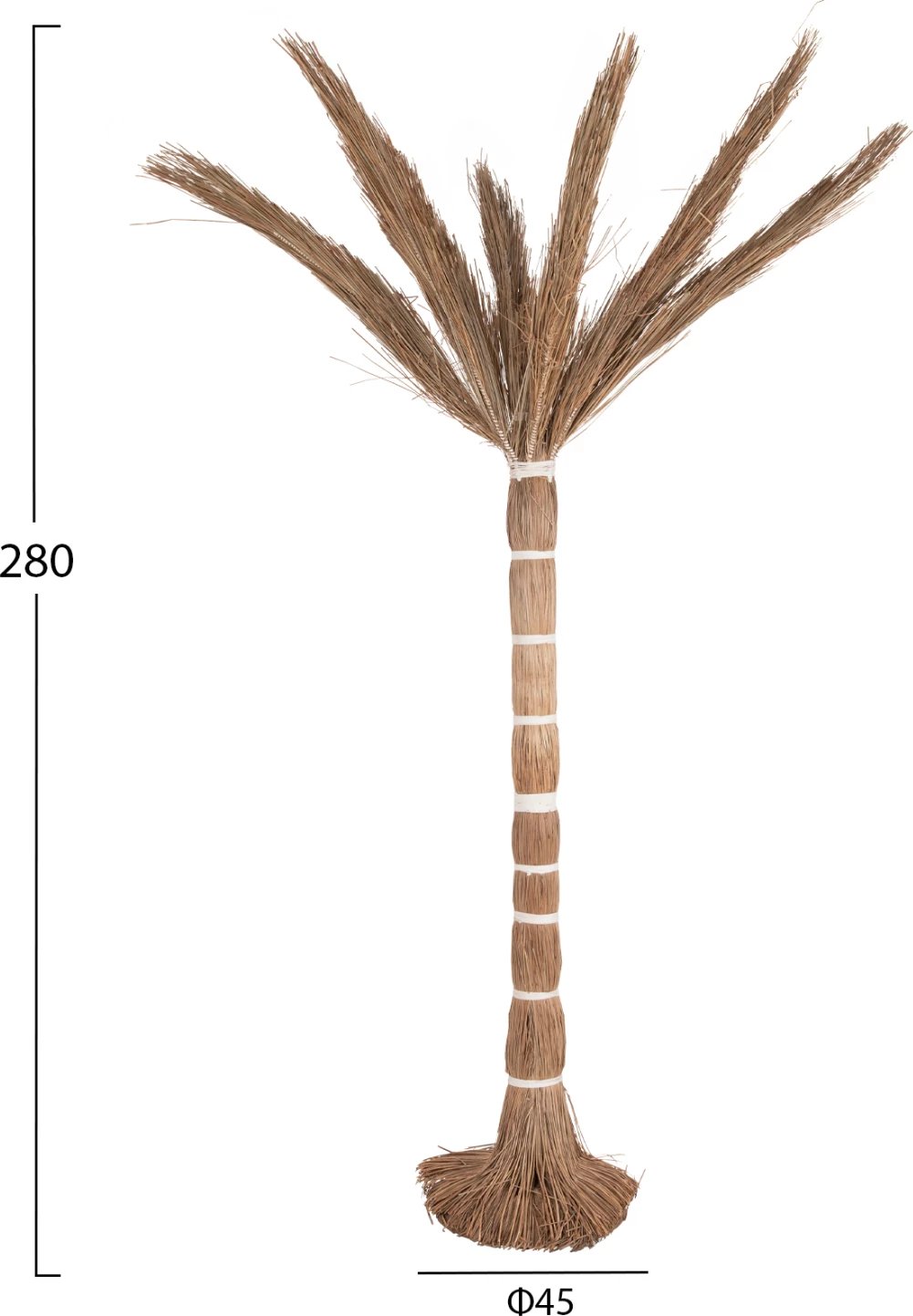 Pemë dekorative tropike, stil kokosi, FH4324, bar Mendong, 280Hcm