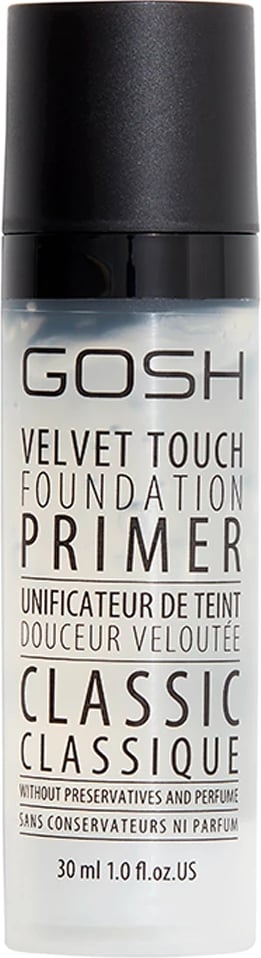 Primer për fytyrë Gosh Velvet Touch Foundation Primer Base Under Makeup 30ml