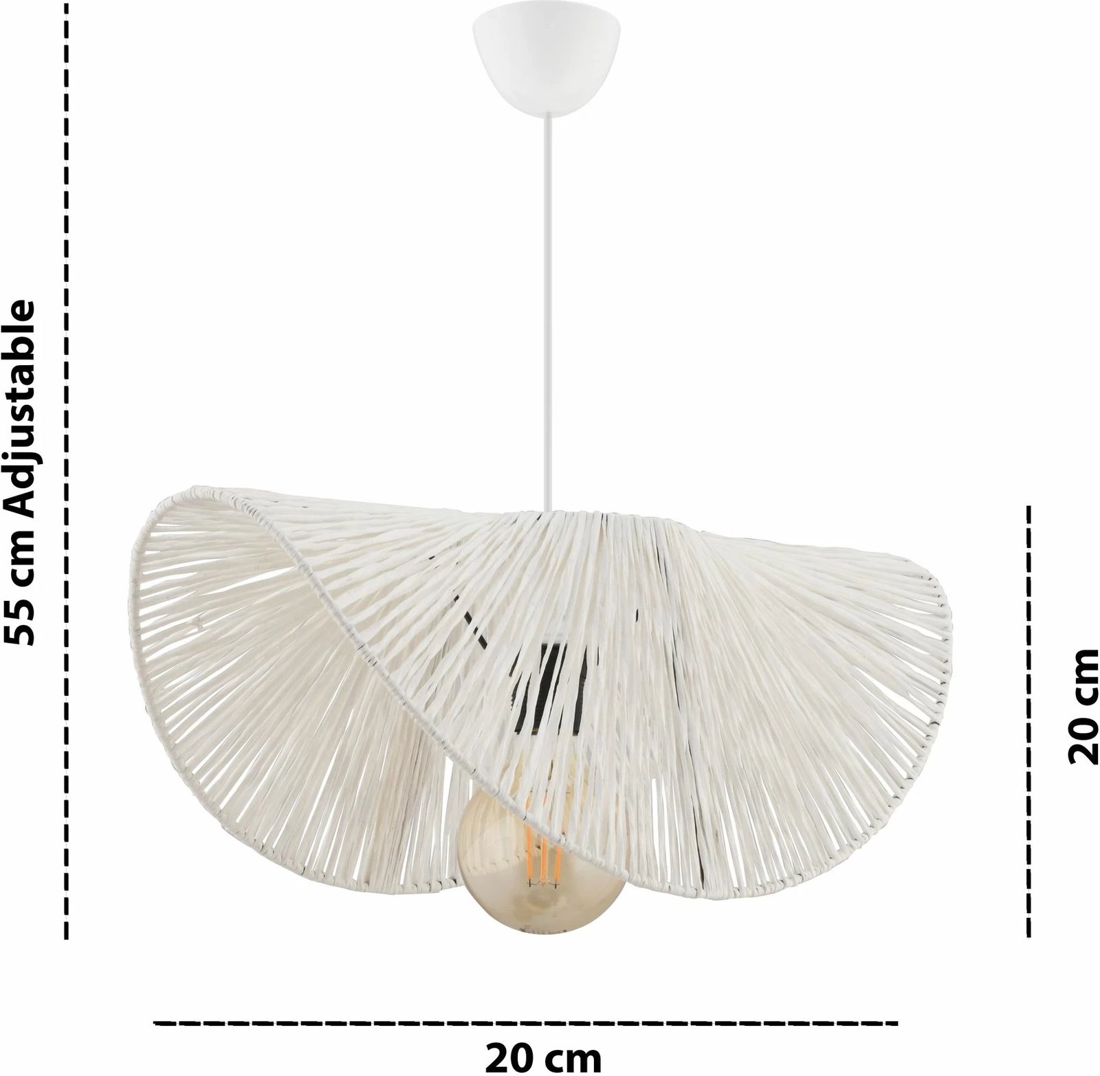 Llambë tavani Opviq Taco, e bardhë