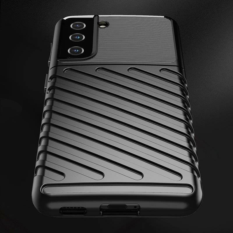 Mbështjellës Hurtel Thunder Case për Samsung Galaxy S23, silikon, i blinduar, Blu