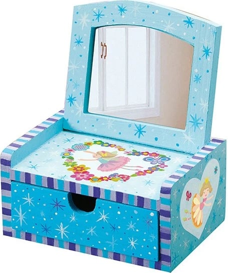 Set DIY kasetë stoli me pasqyrë 4m Fairy Vanity, shumëngjyrëshe, për vajza