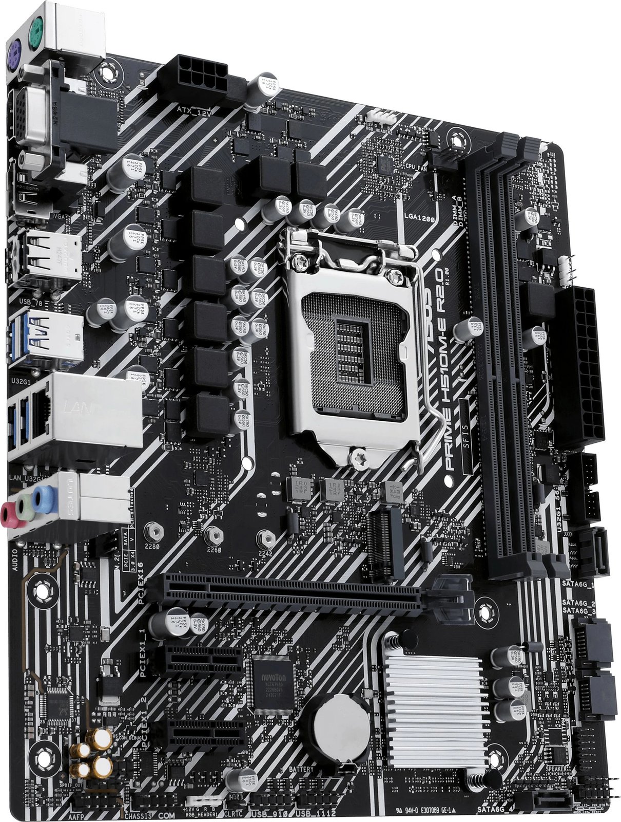 Pllakë amë ASUS PRIME H510M-E R2.0, Intel, LGA 1200, DDR4-SDRAM, 64 GB