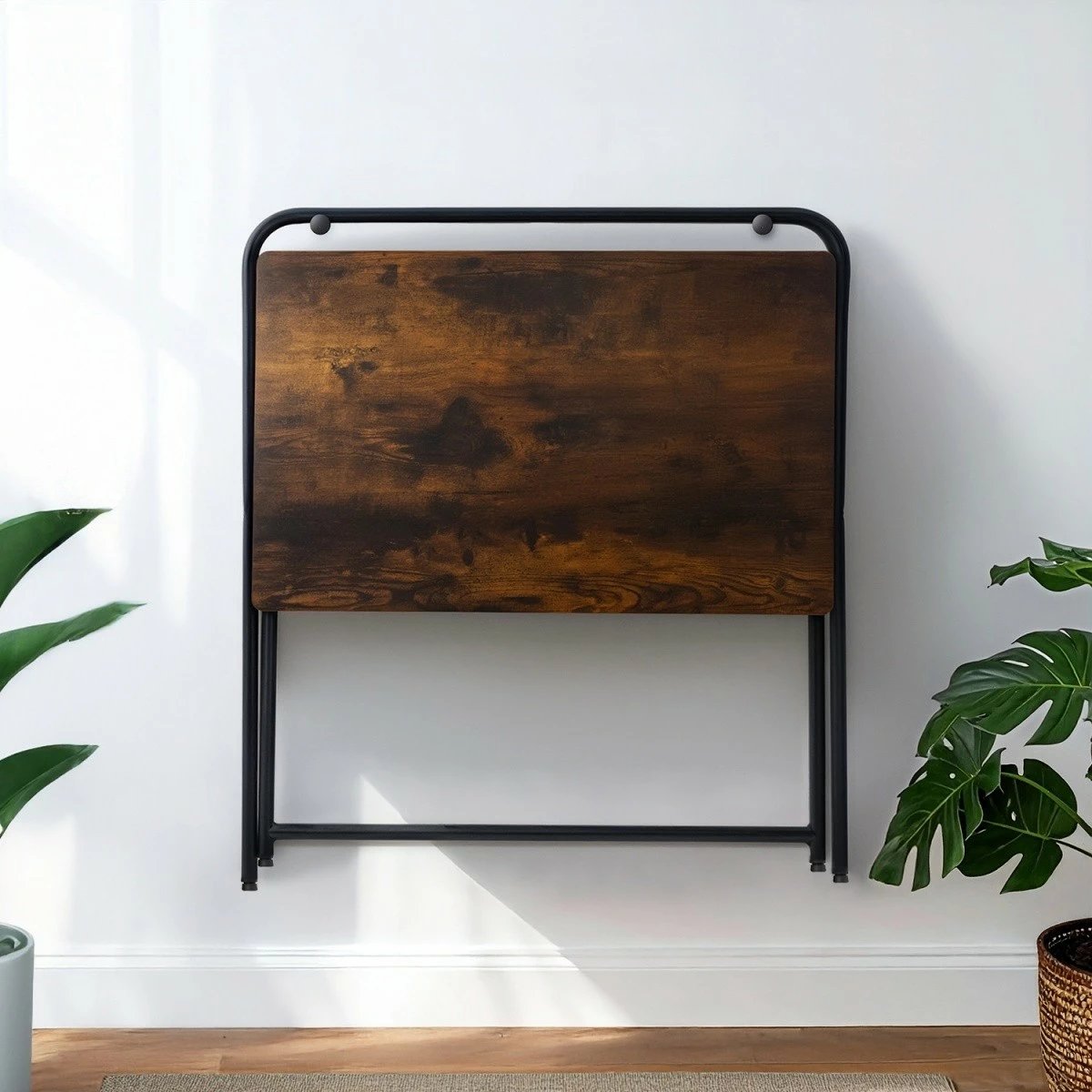 Tavolinë multifunksionale, Maclean, MC-127 B, 80x50x75 cm, ngarkesë 50 kg, zezë-kafe