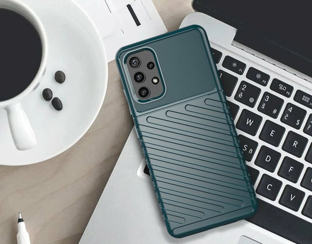 Mbështjellës Hurtel Thunder Case për Samsung Galaxy A72 4G, TPU, Blu