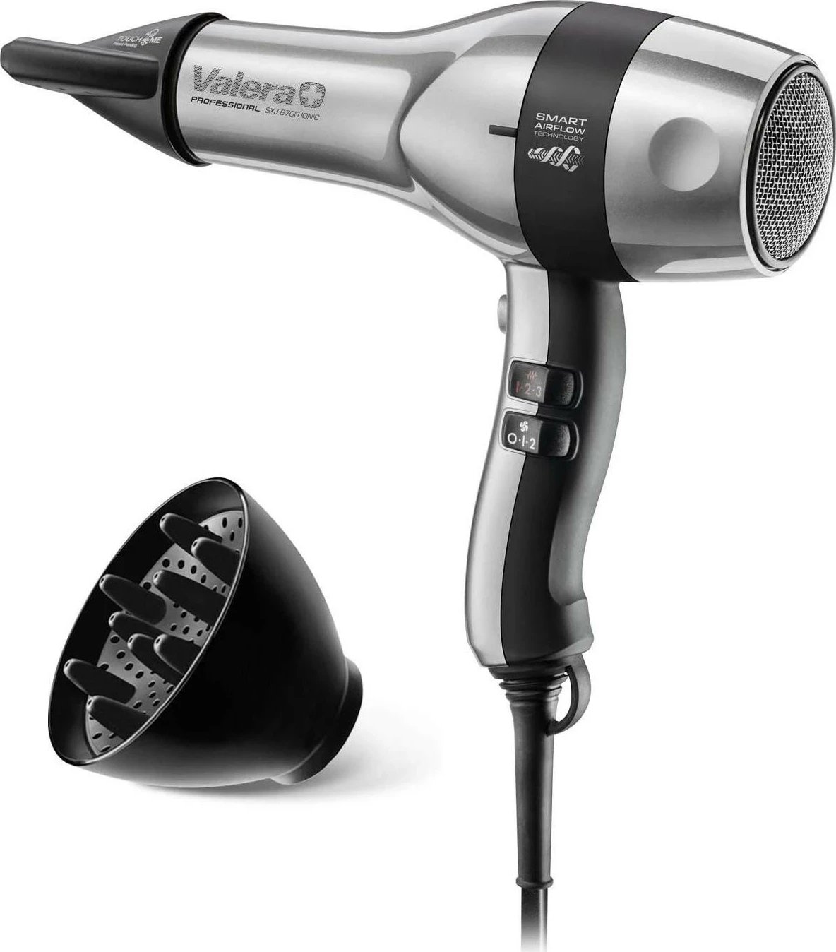 Tharëse flokësh Valera Swiss Silent Jet 8700, 2400W, argjendtë