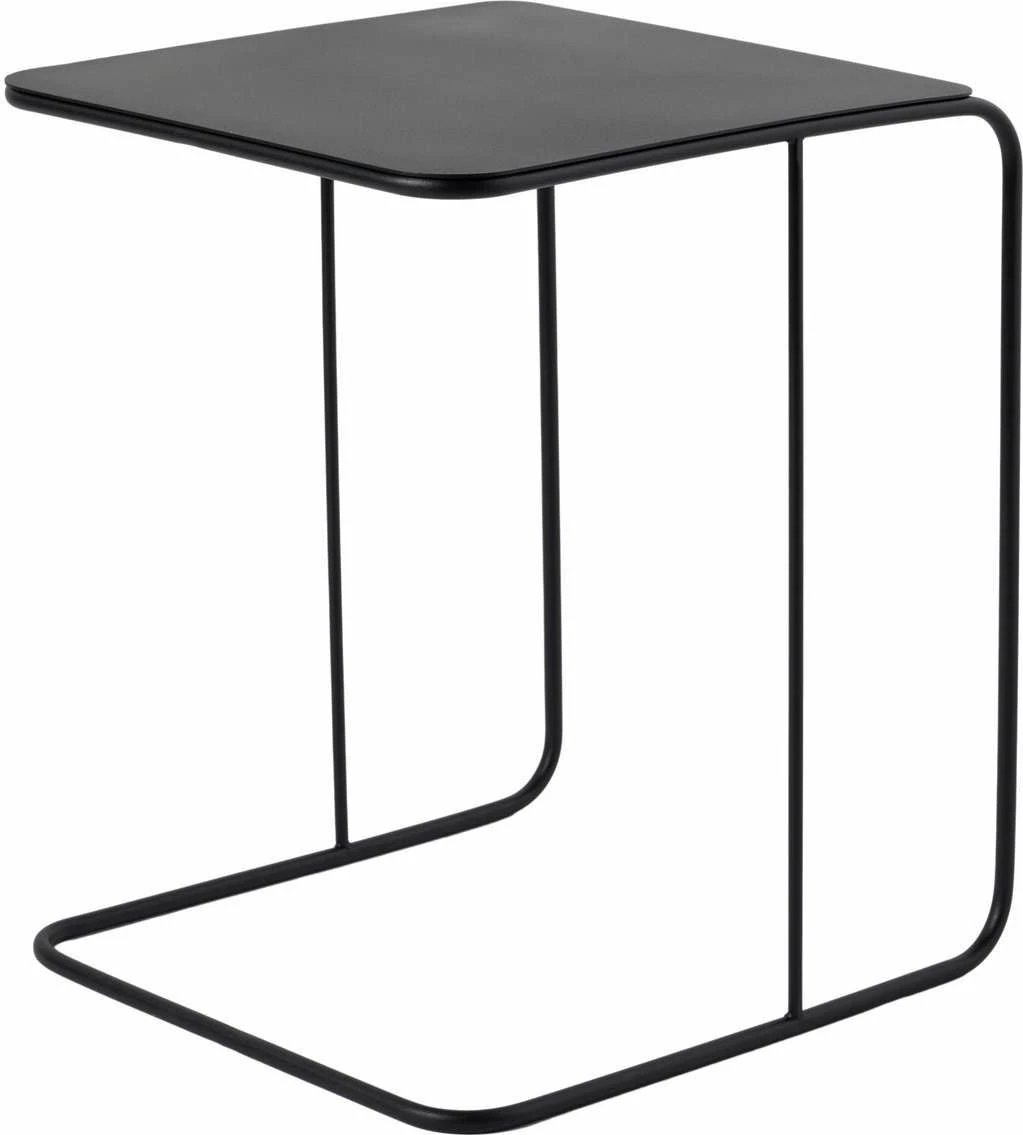 Tavolinë anësore metalike, ngjyrë e zezë, Skye Decor, SHB-011, 47x46x57cm