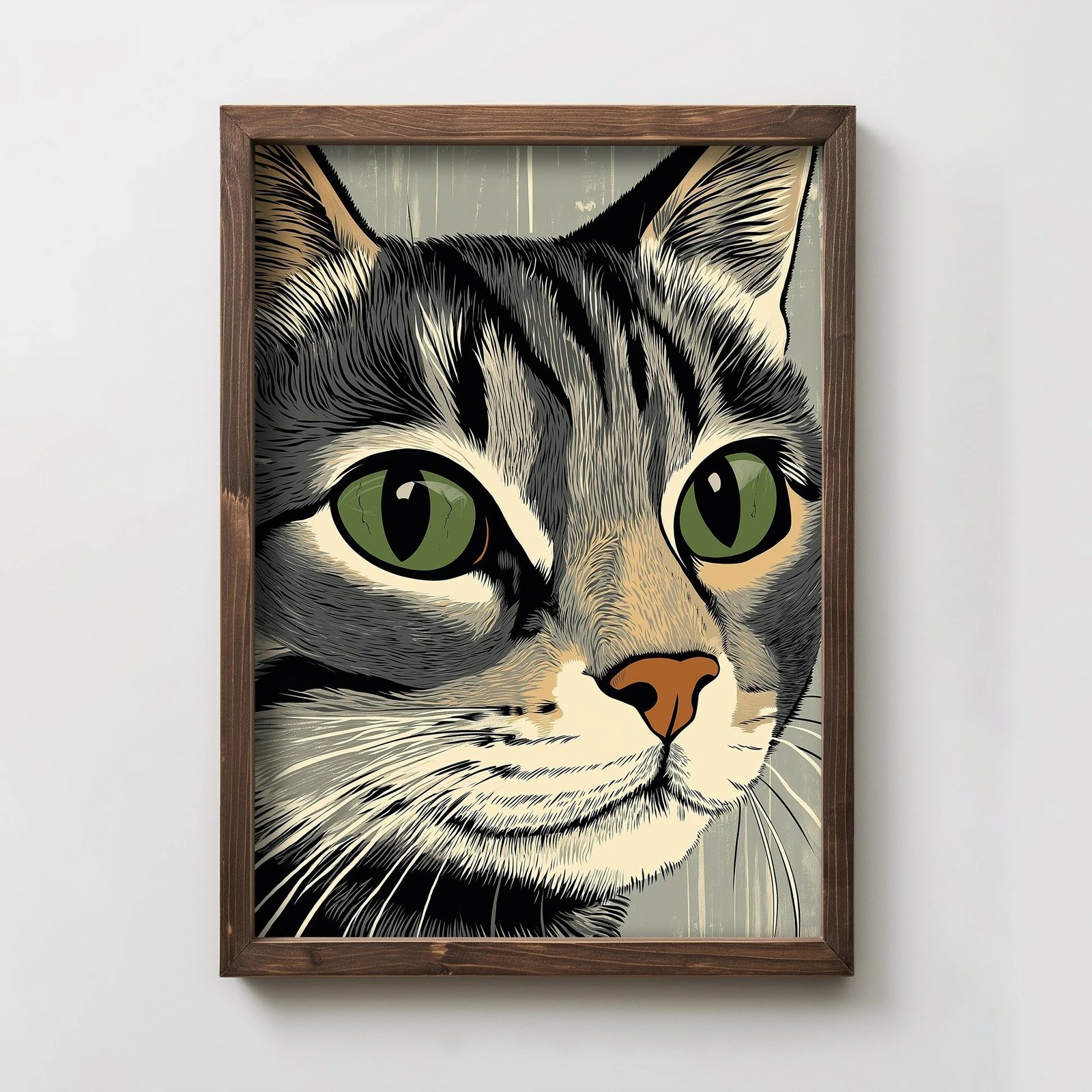 Pikturë dekorative me kornizë MDF, Wallity, TUN062-L, shumëngjyrëshe, 35x47x2 cm