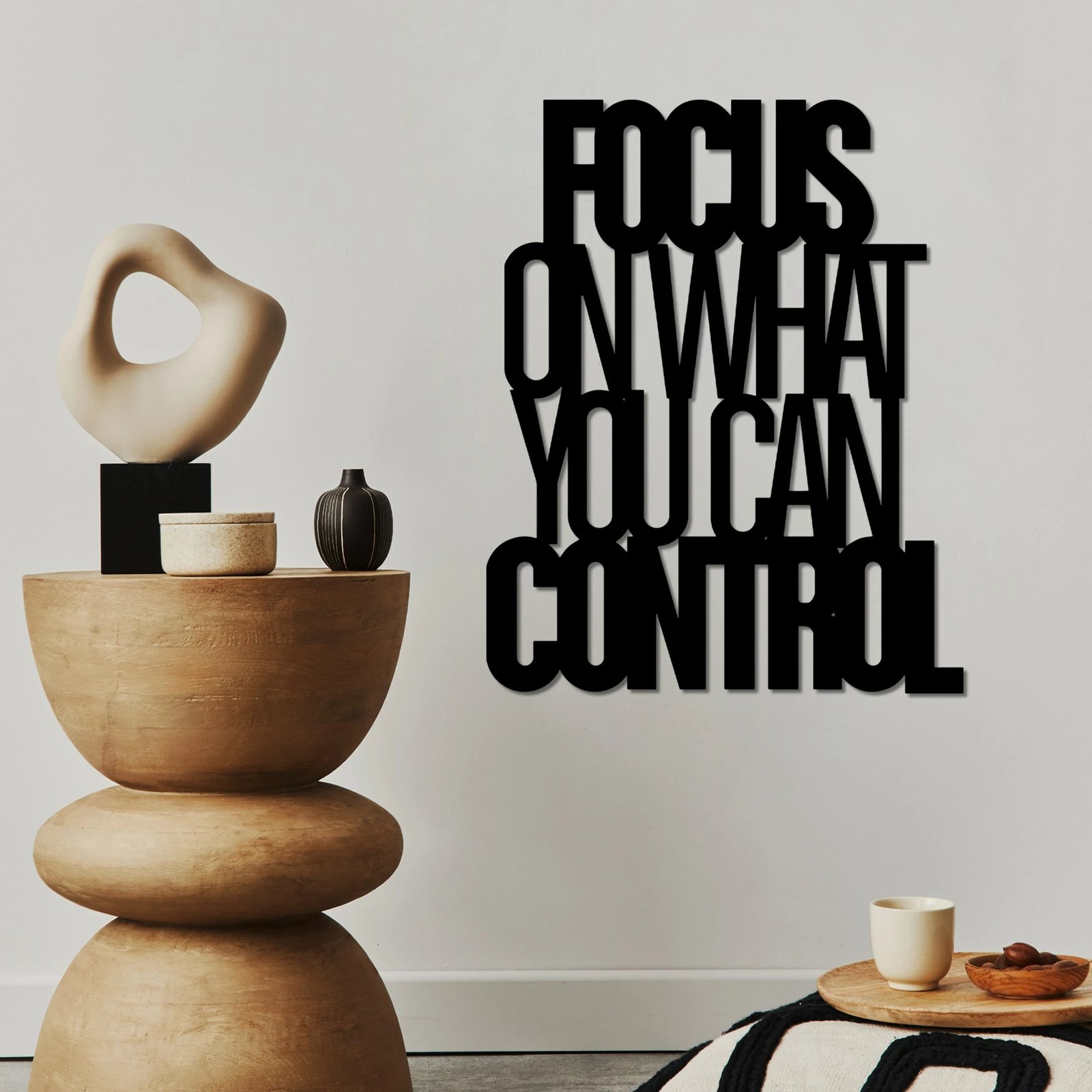 Aksesor dekorativ metalik për mur, Wallity, Focus Control