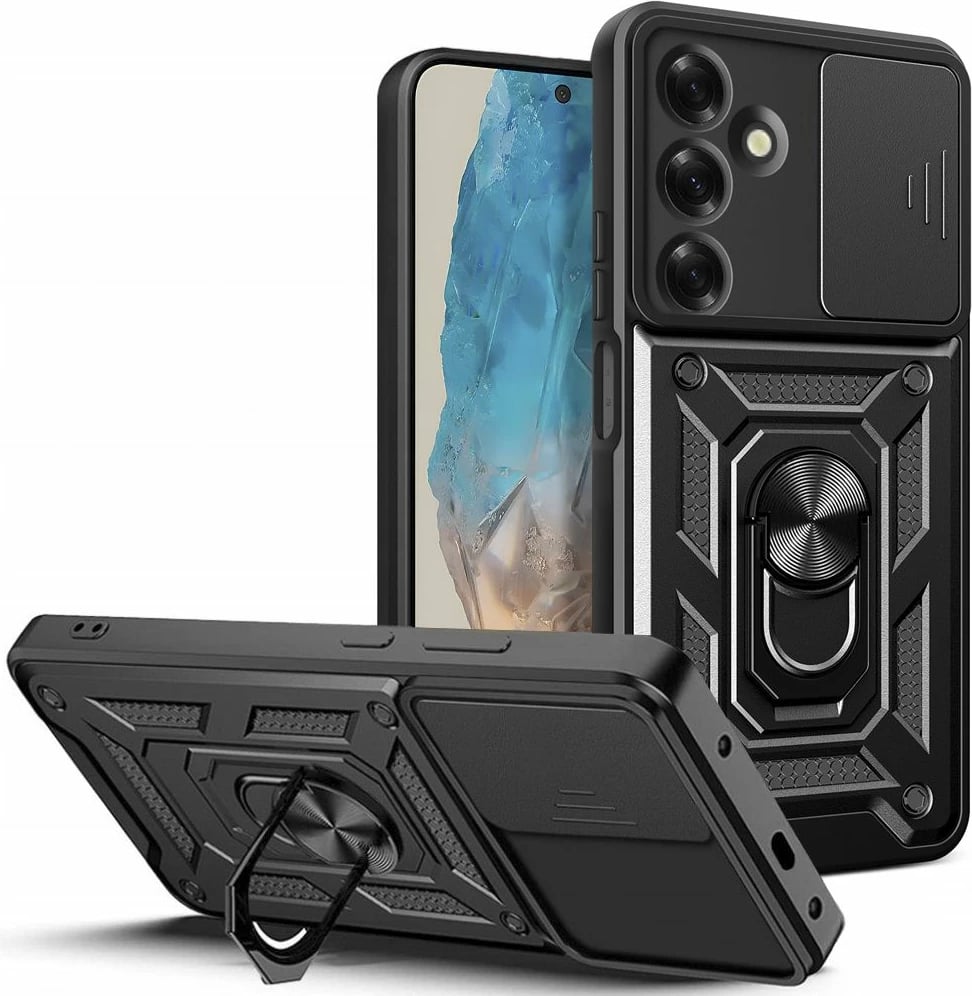 Mbështjellës Tech-Protect Camshield Pro për Samsung Galaxy M35 5G, i zi