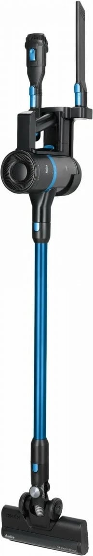 Fshesë pa kabllo Amica VGB 6010, 0.6L, 30min, 275W, filtër EPA, motor BLDC, pa qese, e zezë/blu, set me aksesorë