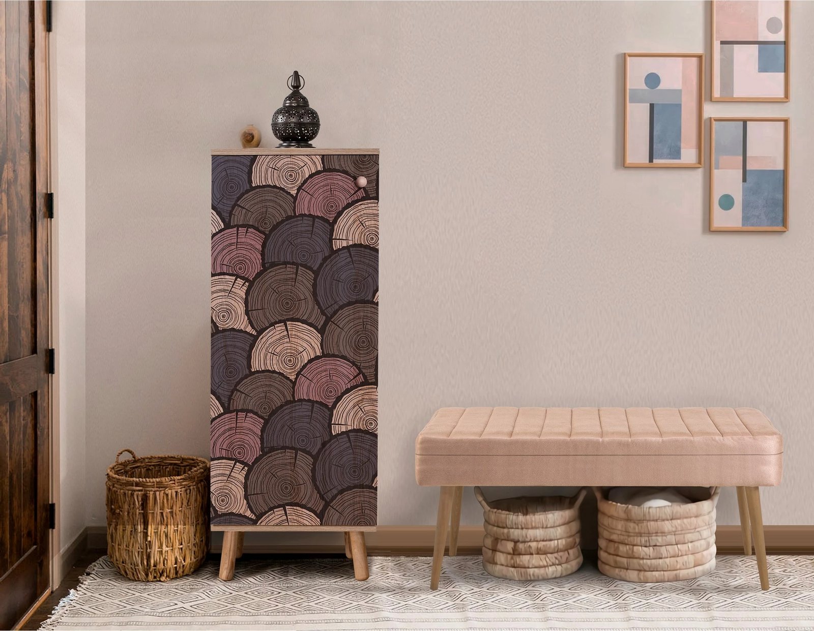 Set mobiljesh për korridor Skye Decor, ngjyrë sonomo-stone, 939-0900