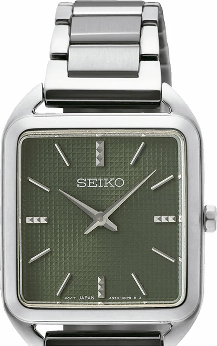 Orë dore SEIKO SWR075P1, e argjendtë me ekran të gjelbër